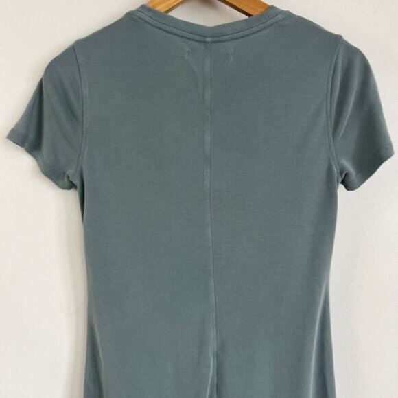 Abercrombie & Fitch Women's XST Tall Light Blue T-Shirt Dress Short Sleeve Knee - Picture 11 of 14